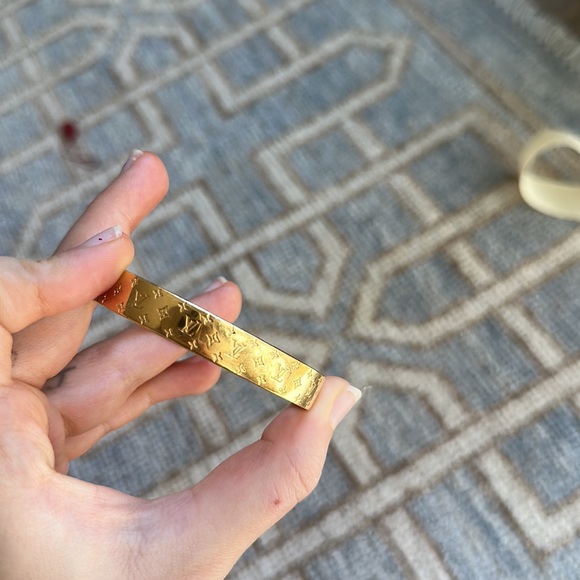 Louis Vuitton Gold Nanogram Cuff - Picture 8 of 8